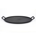 14 inch black cast iron pizza pan